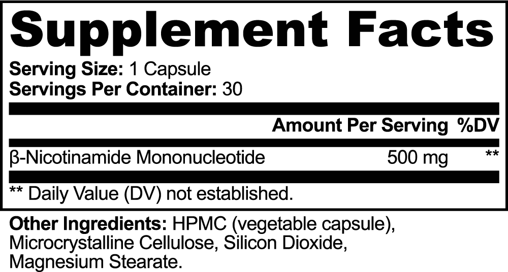 FUNGTIONAL NMN 500 mg Capsules